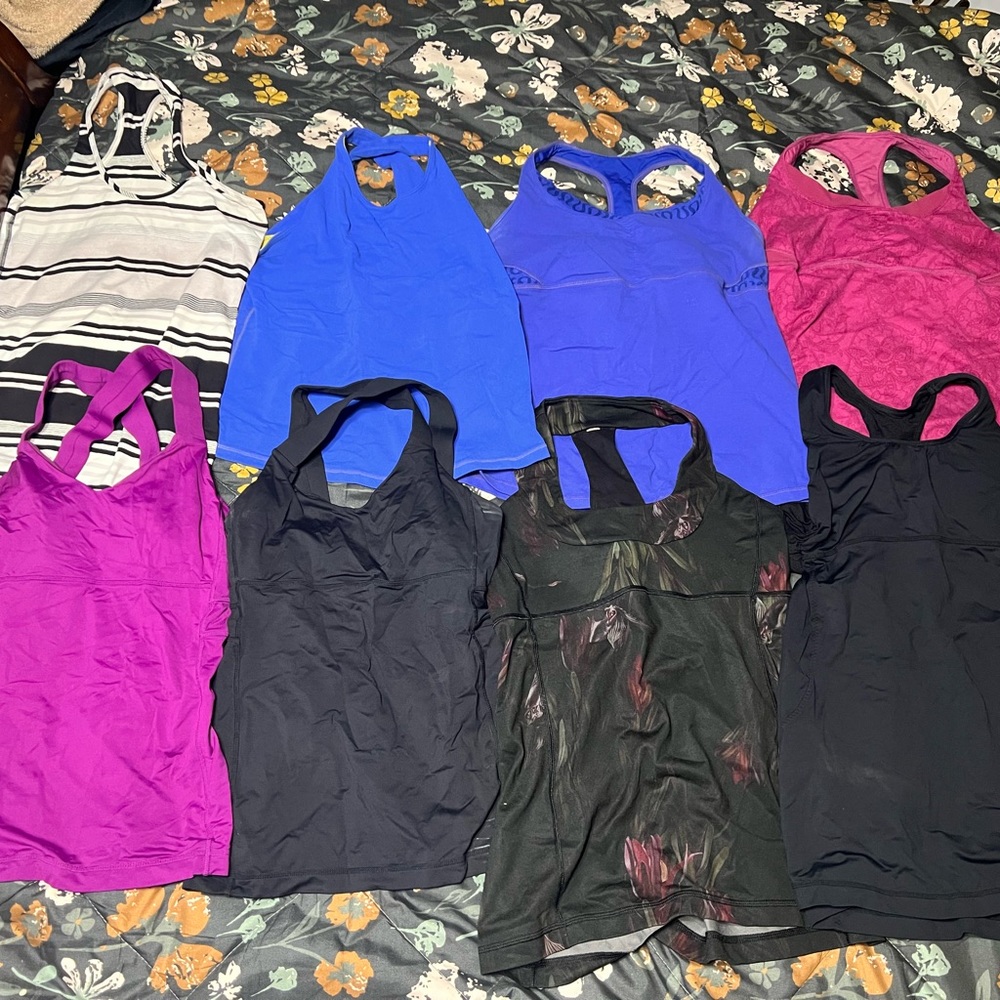 Lot of 8 Lululemon Tops sz8
